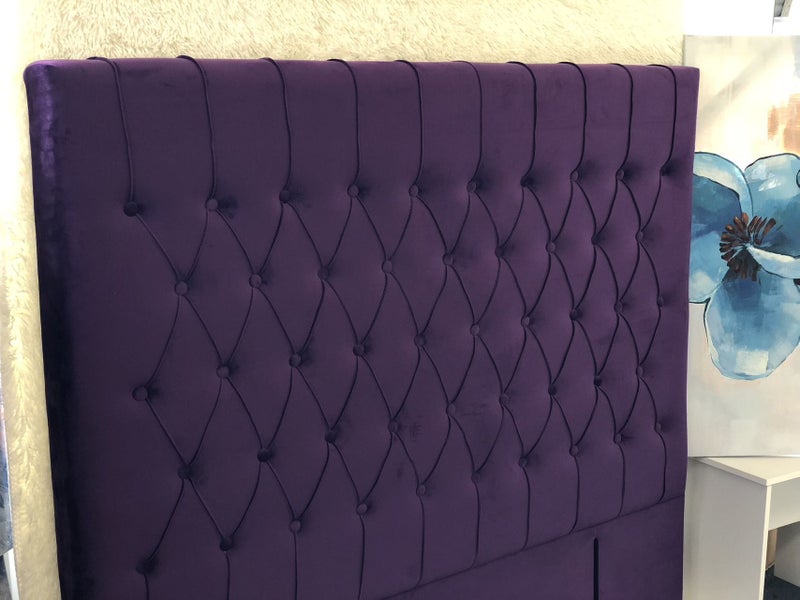 Chicago King Headboard French Style Purple Velvet $359 Carousel 4