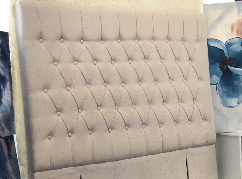 Chicago Double Size Headboard in Beige Fabric $309 Carousel 1