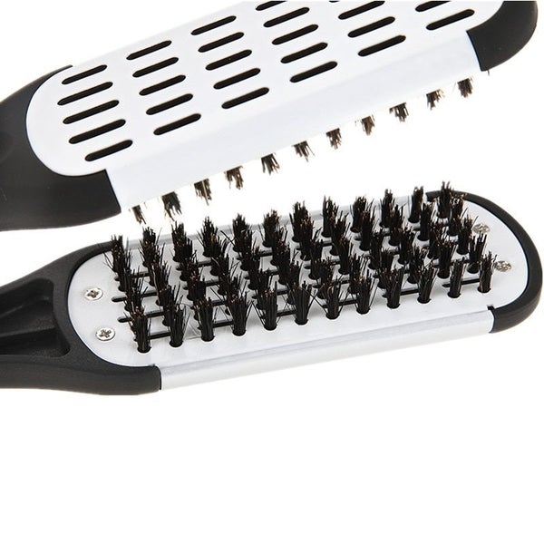 Hairdressing Straightener Ceramic Hair Straightening Double Brushes Carousel 2