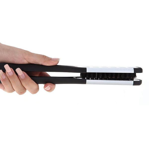 Hairdressing Straightener Ceramic Hair Straightening Double Brushes Carousel 5