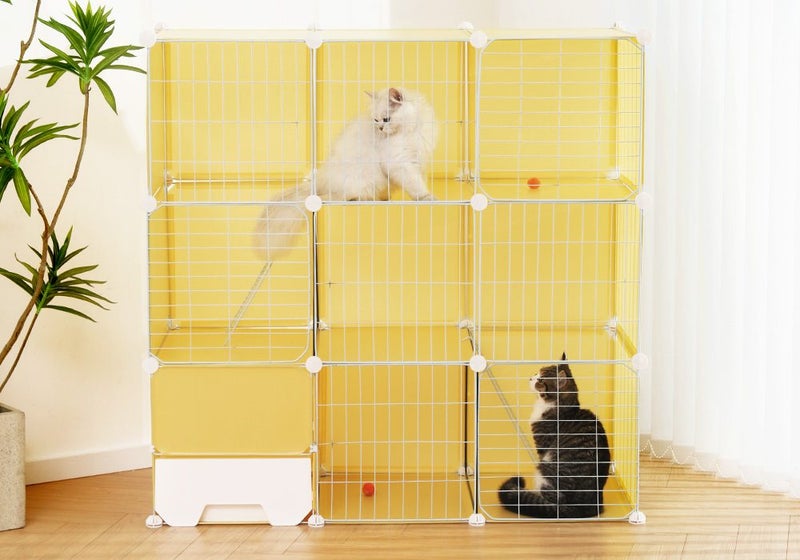 Cat Cage DIY Pet Enclosure Crate Carousel 1