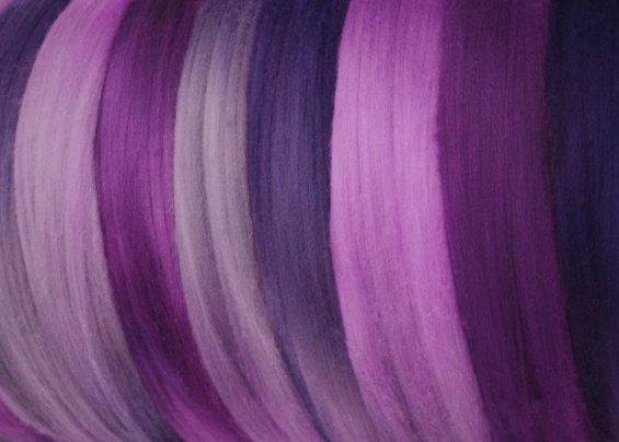 Felting Spinning Lavish Hand-dyed 18.5 micron Merino Roving Fibre 20 gms Carousel 1