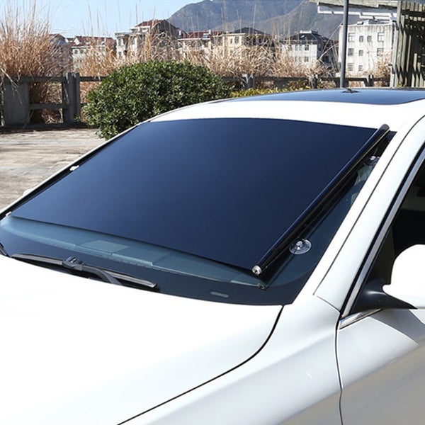 2pcs Car Window Shade Retractable Roller Blinds Sunshade Blackout Curtains with Carousel 10