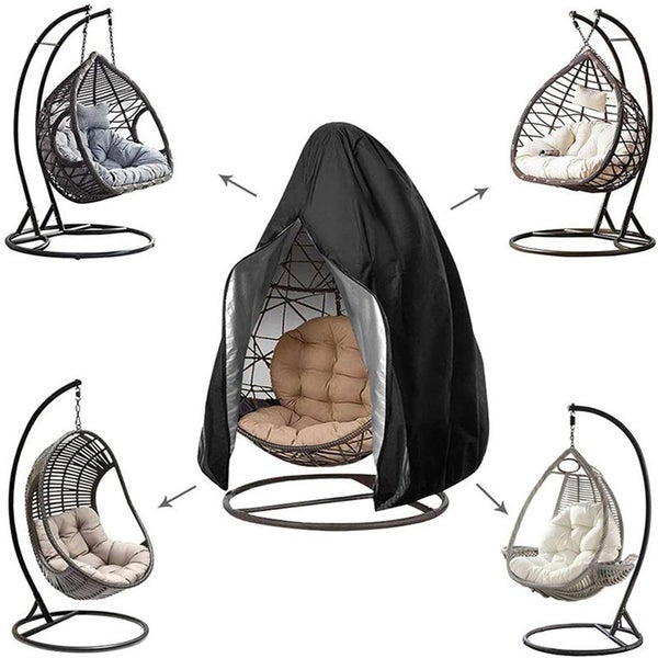 Chair Cover Oslimea Patio Hanging Egg Chair Cover Durable Lightweight Waterproof Carousel 2