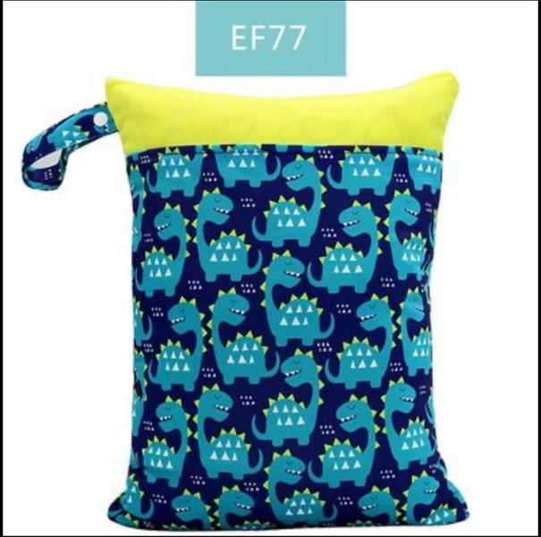 BEST SELLER - EF77* Happy Flute® 2 pockets nappy /wet bag waterproof 30x40cm x1 Carousel 1