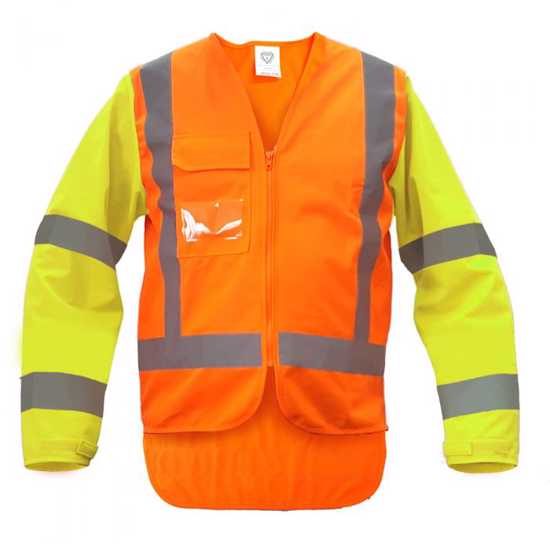 MTC Long Sleeve Hi Vis Vest, PCV1507 (Each) Size: 8XL Trade