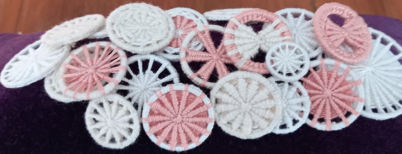 ECO Authentic 100% COTTON Dorset Buttons~15 20 25 30 40 mm~23 Colours~Made in NZ Carousel 1