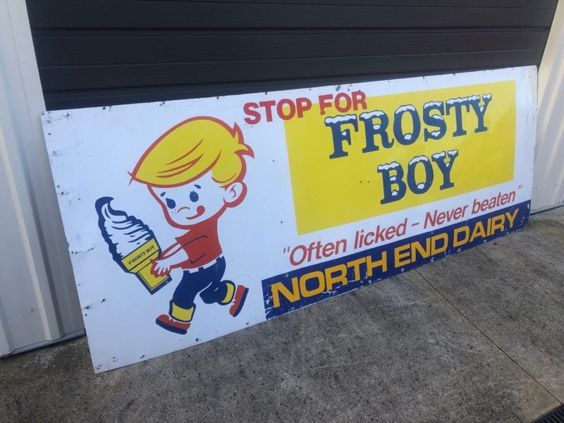 Large Metal Frosty Boy Ice Cream Sign Carousel 2