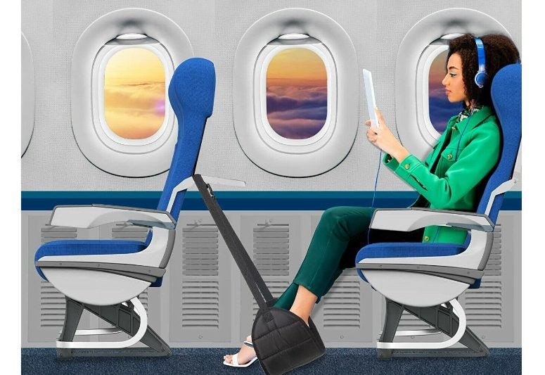 Airplane Foot Hammock Rest Travel Portable Adjustable Carousel 1