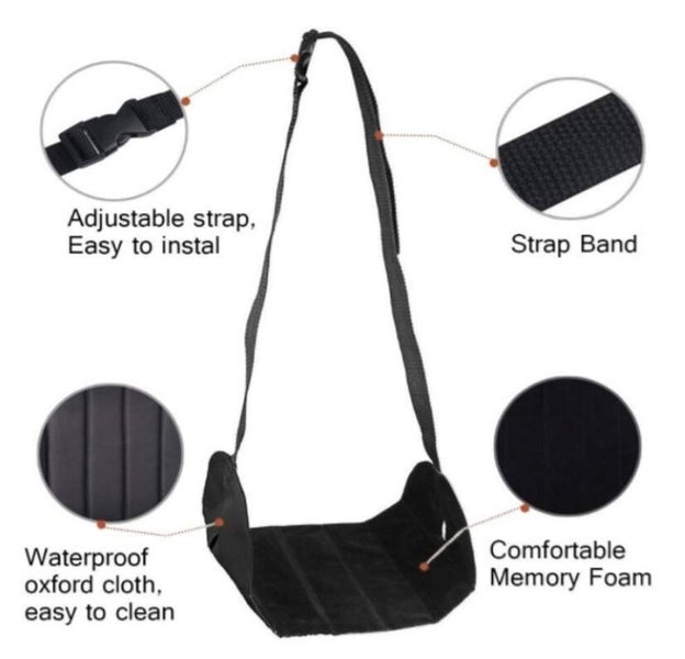 Airplane Foot Hammock Rest Travel Portable Adjustable Carousel 3