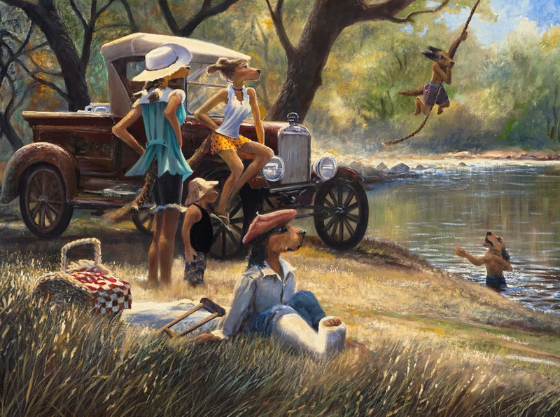 Ivan Clarke's The Lonely Dog Series. A/P 31/35 "Summers End" Carousel 3