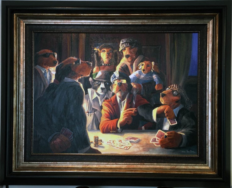Ivan Clarke's The Lonely Dog Series. A/P 35/35 "The Last Round" Carousel 1