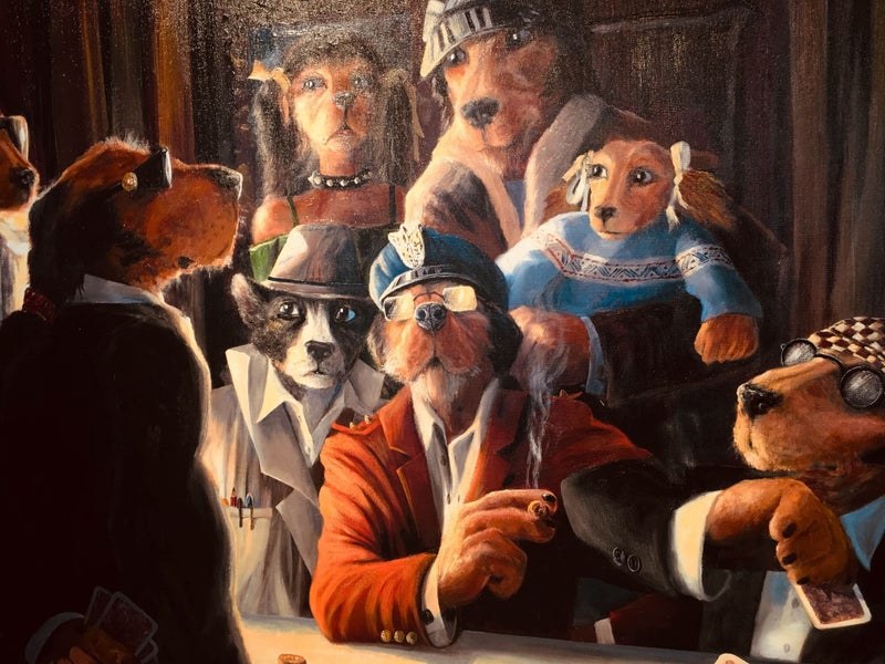 Ivan Clarke's The Lonely Dog Series. A/P 35/35 "The Last Round" Carousel 2