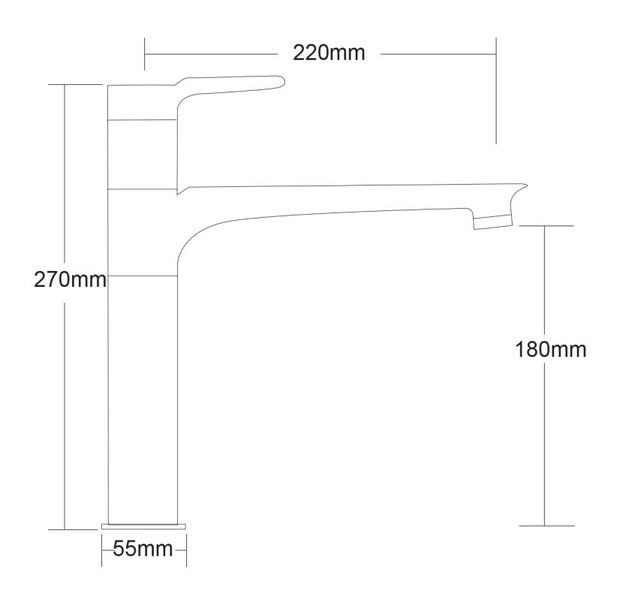 NEWTECH FUSION EXTENDED HEIGHT BASIN MIXER Carousel 2