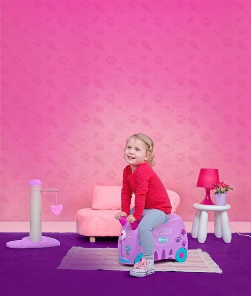 Trunki Ride on Kids Suitcase Luggage Toy Box - Cassie Cat Carousel 6