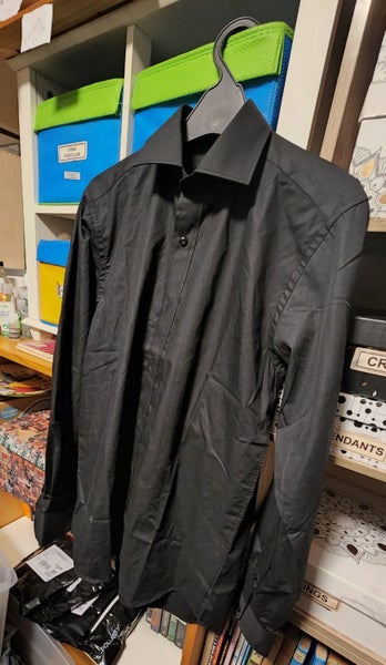 BLACK BUSINESS POLY COTTON SHIRT ASSORTED SIZES 15 -19.5 SEE BELOW BERKAM63614959126275111
