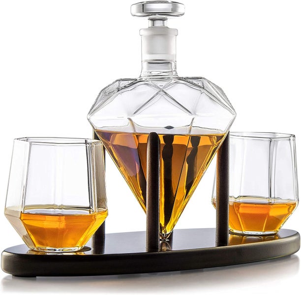 Whiskey Decanter With Two Glass - (NZ Clearance)64821036183042110