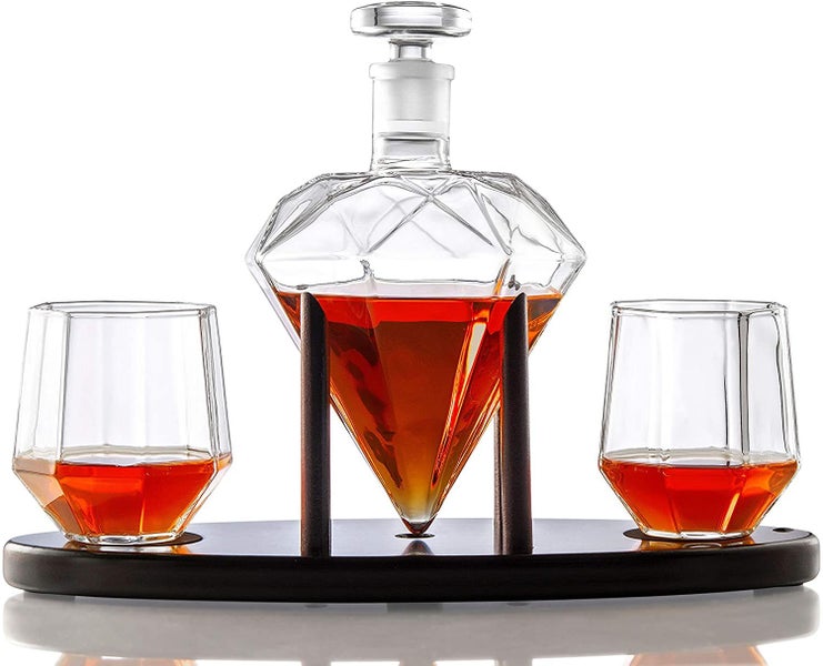 Whiskey Decanter With Two Glass - (NZ Clearance)64821036183042111