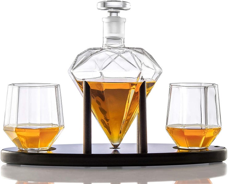 Whiskey Decanter With Two Glass - (NZ Clearance)64821036183042114
