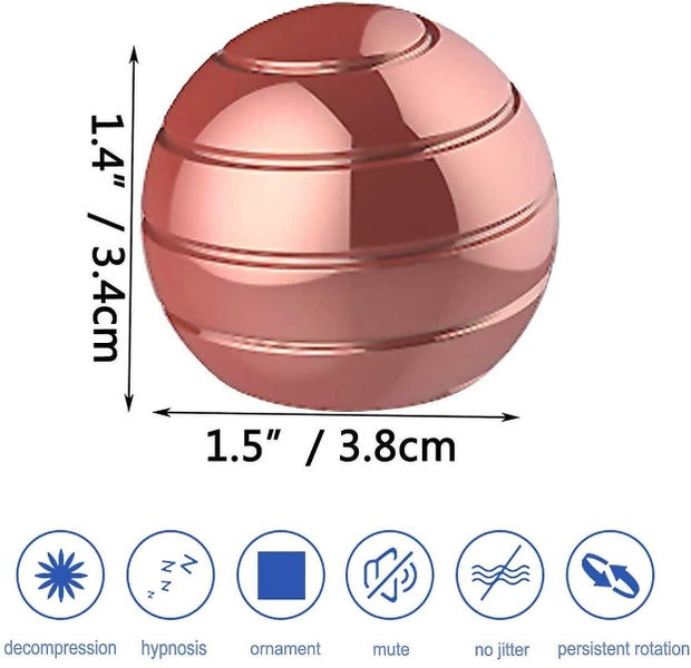 Kinetic Desk Toys Optical Illusion Rotating Ball Office Stress Toys Carousel 2