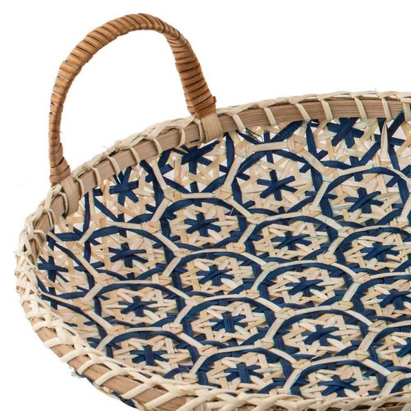 Ladelle Bamboo Woven Tray Set 2pce Carousel 2