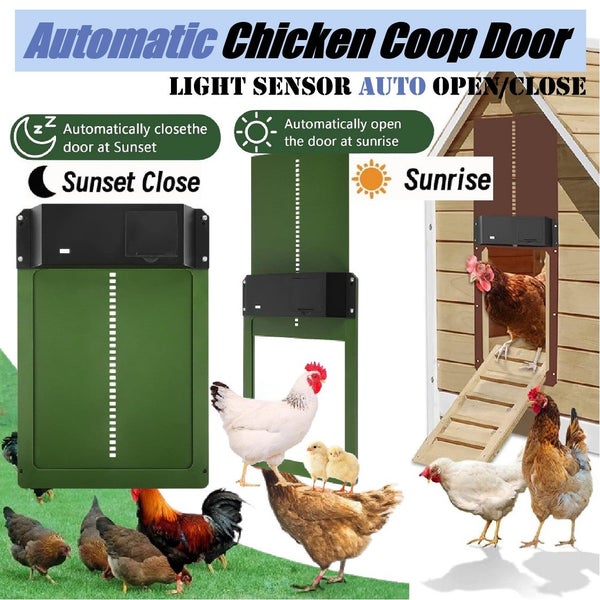 NEW new Barred Hyline Rooster Chicken Hen House Door *Clearance* Carousel 1