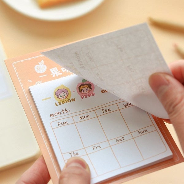 5 packs Cute Cartoon Character Memo Pad Paper Sticky Notes Planner Sticker Carousel 5
