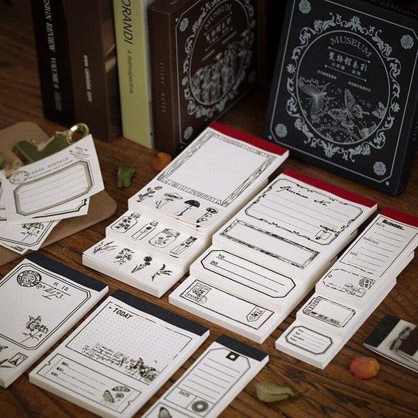 120 Sheets/pack Retro Series Museum Function Note Set Planner Stickers Carousel 2