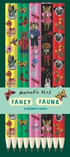 Fancy Fauna: 10 Graphite Pencils Carousel 1