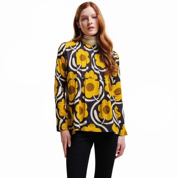 Regtta Womens Orla Kiely Long Sleeve Lightweight Blouse Top - Yellow - 8 Carousel 1