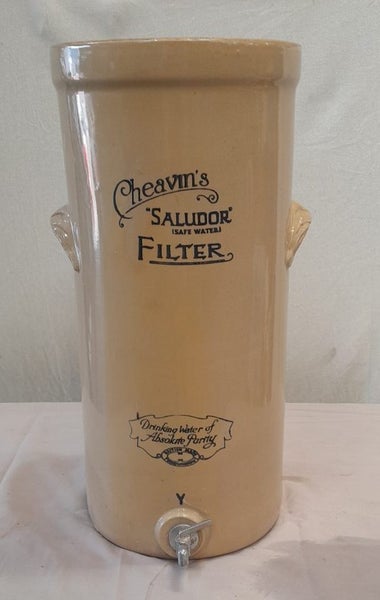 Vintage Cheavins Saludor Stoneware Water Filter Carousel 9