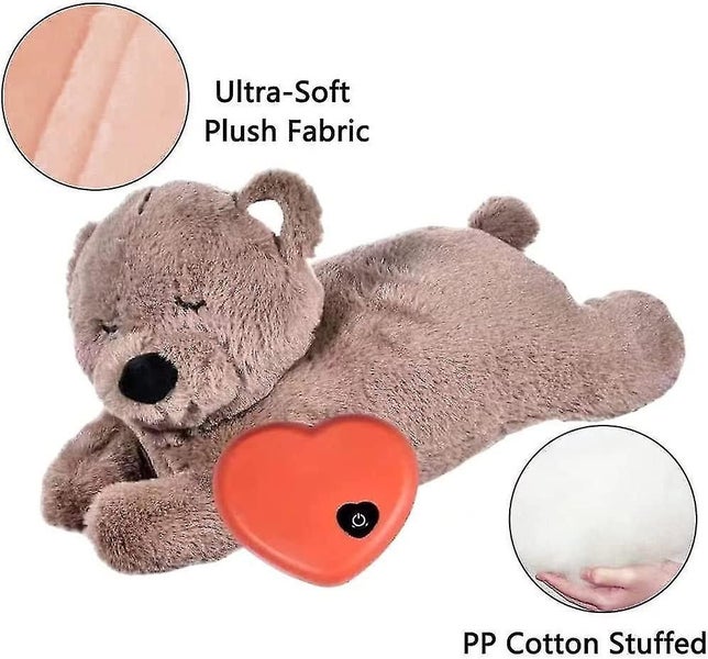 Dog Heartbeat Toy For Anxiety Relief Dog Soft Plush Pet Carousel 4