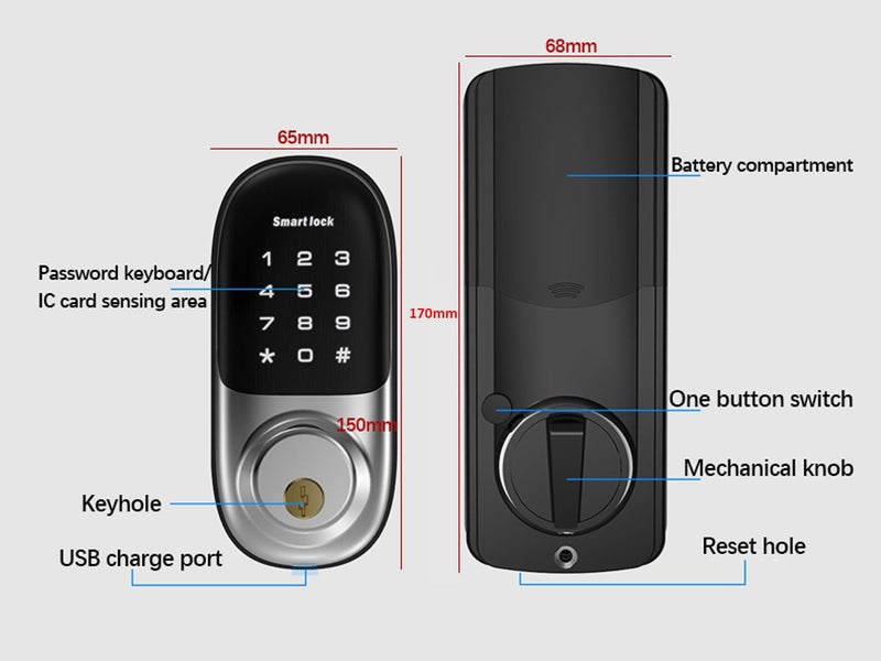 Smart Digital Door Lock NZ Clearance Carousel 14