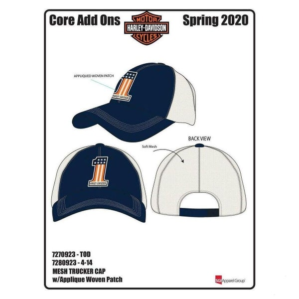 s7270931 Harley KIDS BOY TODD #1 TRUCKER CAP 2-4 s7270931 s7270931 Carousel 1