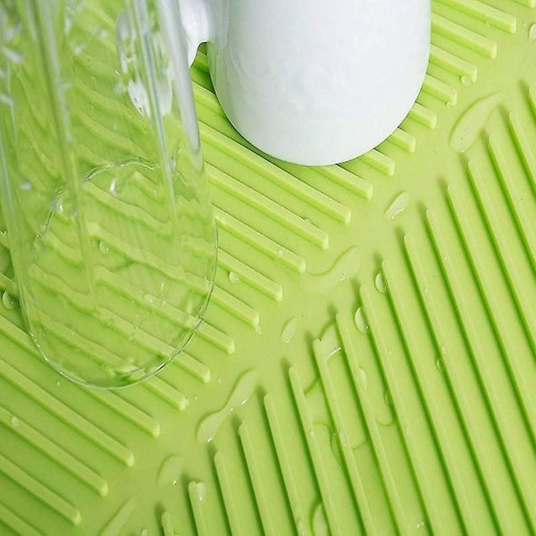 Dish Drying Mat, Silicone Dish Drying Mat For Kitchen Counter, Dishwasher Safe, Carousel 5