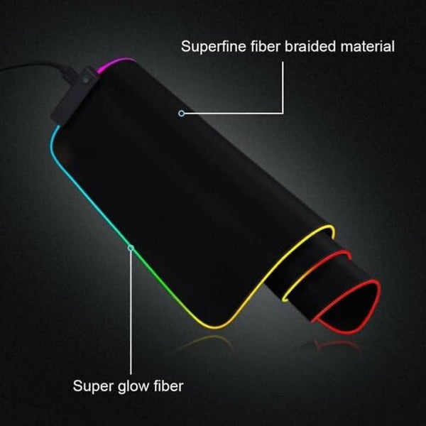 Large Rgb Gaming Mouse Pad - 7 Led Colors, 14 Lighting Modes, Non-slip Rubber Ba Carousel 5