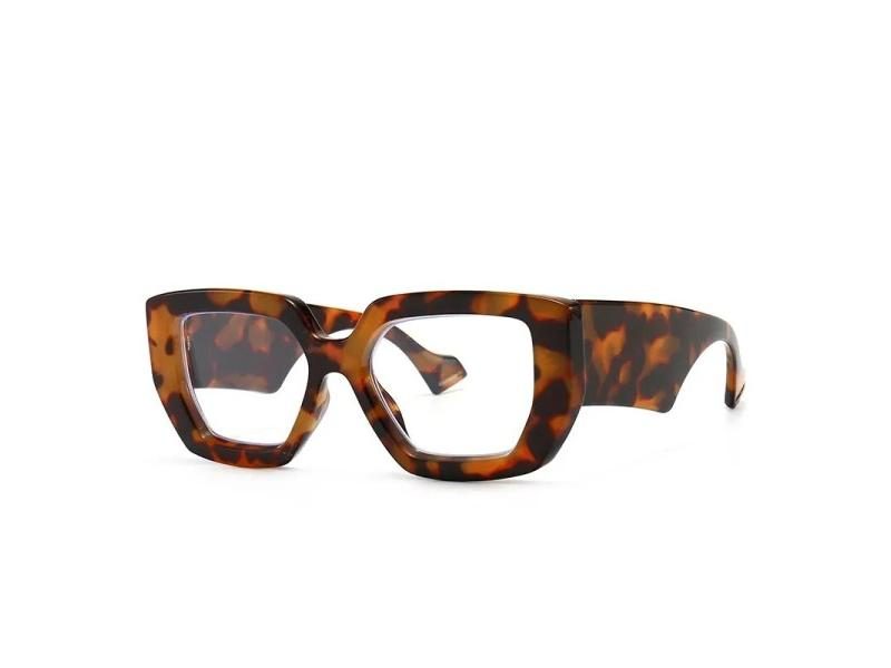 Fashion Colorful Square Women Glasses Frame Black Anti-blue Light For Females Carousel 1