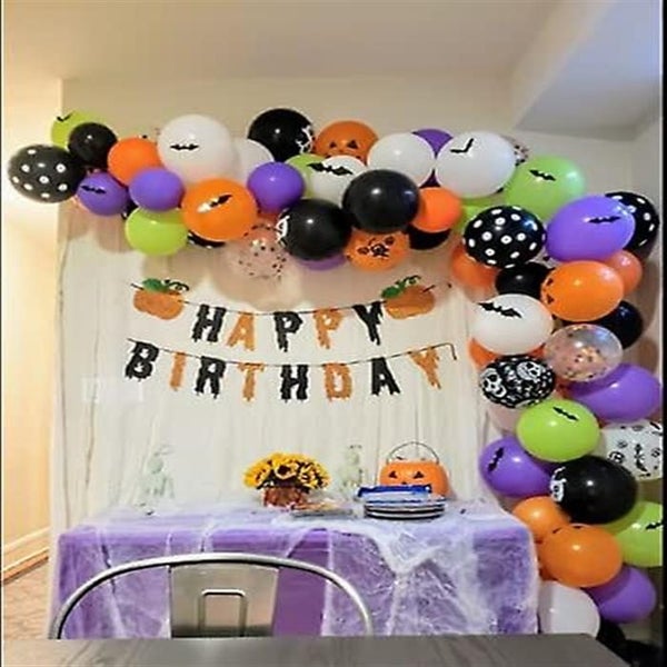 Halloween Pumpkin Happy Birthday Banner - Perfect For Thanksgiving And Autumn Th Carousel 2