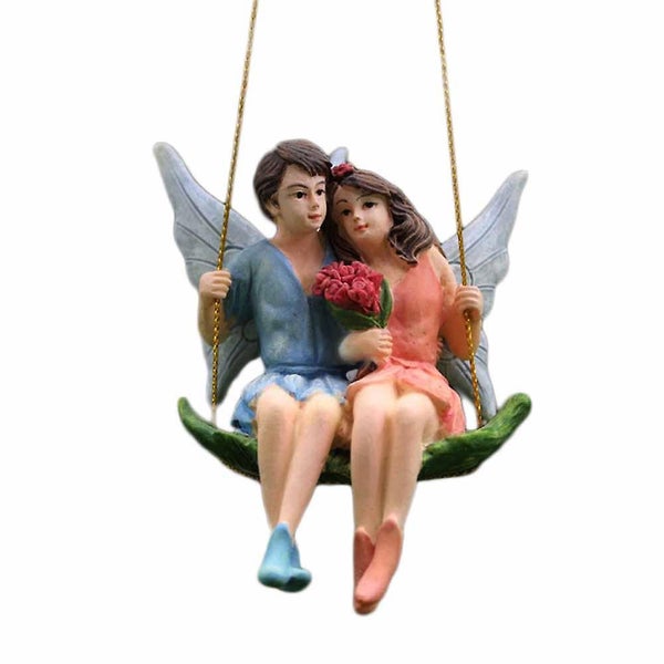 Miniature Fairy Garden Couple Figurines Kit Fairy Garden Supplies Decor Carousel 1