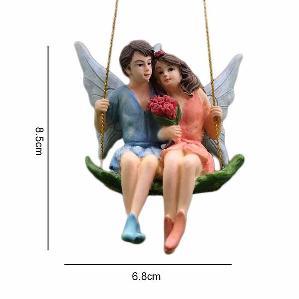 Miniature Fairy Garden Couple Figurines Kit Fairy Garden Supplies Decor Carousel 2