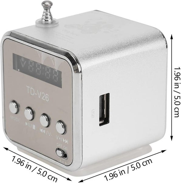 Portable Music Player Mini Digital Mp3/4 Player Micro Sd/tf Usb Disk Speaker Fm Carousel 2