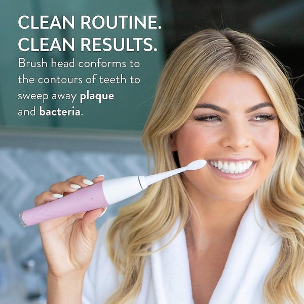 Clean Sonic Electric Toothbrush Replacement Head, 3 Pack, White Carousel 4