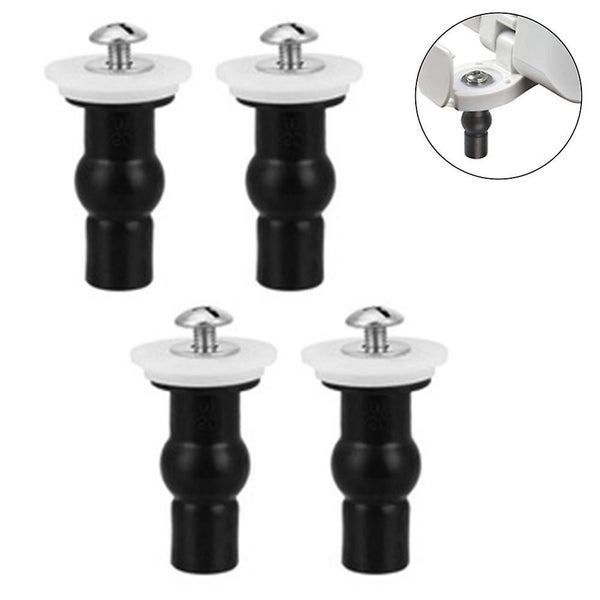 4 Pack Toilet Seat Hinges Screws Toilet Seat Fixings Fix Expanding Rubber Top Nu Carousel 2