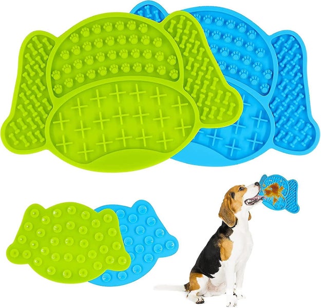 Dog Lick Pads - 2 Pcs Silicone Lick Pads with Powerful Suction Cups, Pet Lick Pa Carousel 1