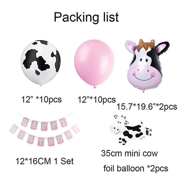 Funny Cow Party Decorations Balloon Arch Kit | Happy Birthday Banner Included Carousel 5