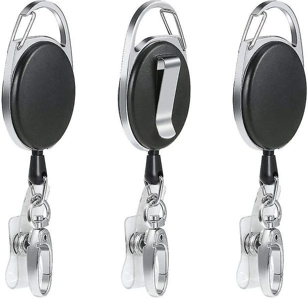 Retractable Key Holder Length With Reinforced Spring And Heavy Duty Cord, For Id Carousel 1
