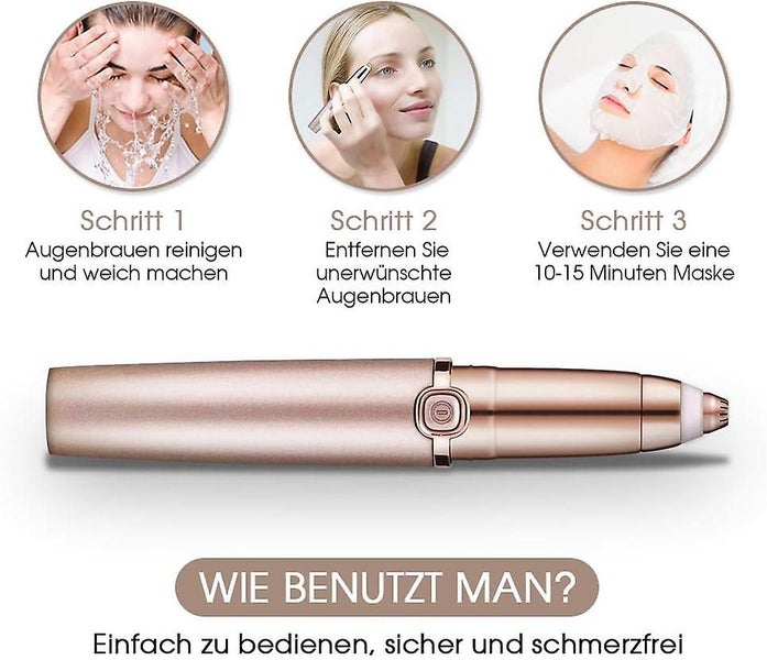 Eyebrow Trimmer, Electric Eyebrow Shaver, Painless Trimmer For Women, Portable E Carousel 5