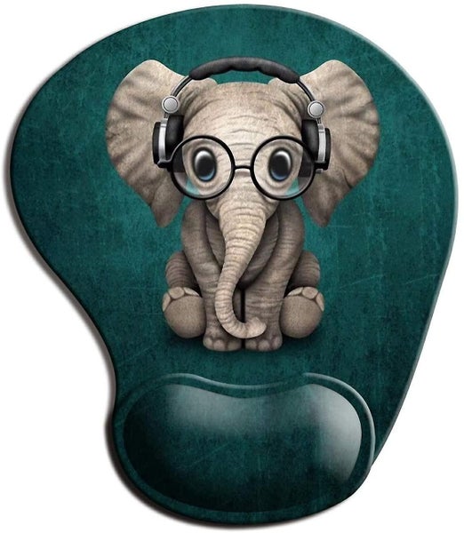 Ergonomic Mouse Pad With Wrist Support - Non-slip Rubber Base, Cute Design Carousel 1