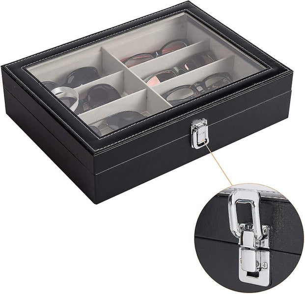 Glasses Case Glasses Storage Glasses Presentation Pu Leather Glasses Box Sunglas Carousel 2