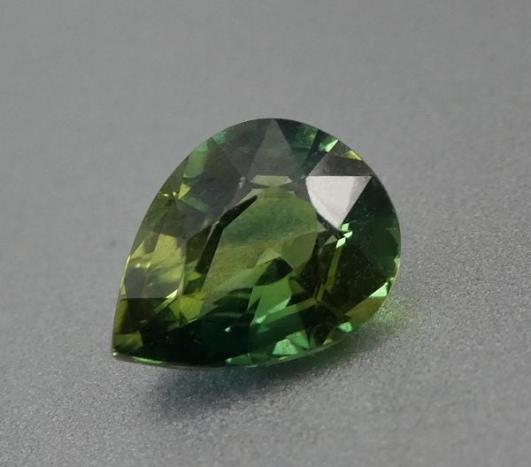 1.20CT SPLENDID GLOWING PEAR CUT 100% NATURAL BLUE GREEN SAPPHIRE Carousel 1